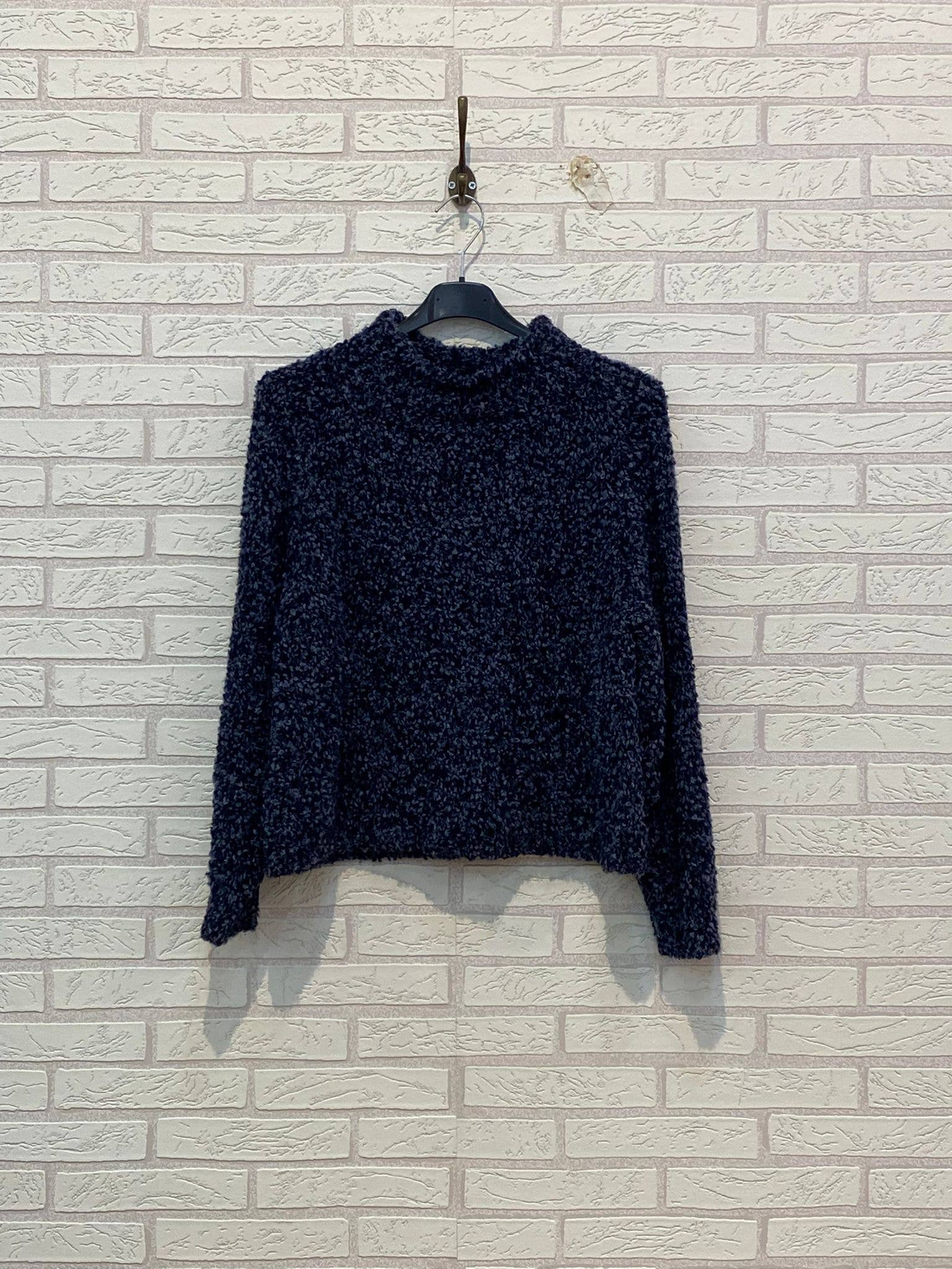 Ling – wholesale Knitted jumper – Women′s – REF.25522 BICOLOR SHEEP WOOL SWEATER2