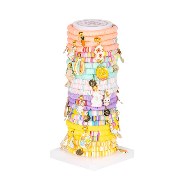 Torre di Braccialetti per Bambini – Braccialetti con Ciondoli di Pasqua da Prendere e Portare Via per la vendita all'ingrosso da parte di Little Miss Zoe