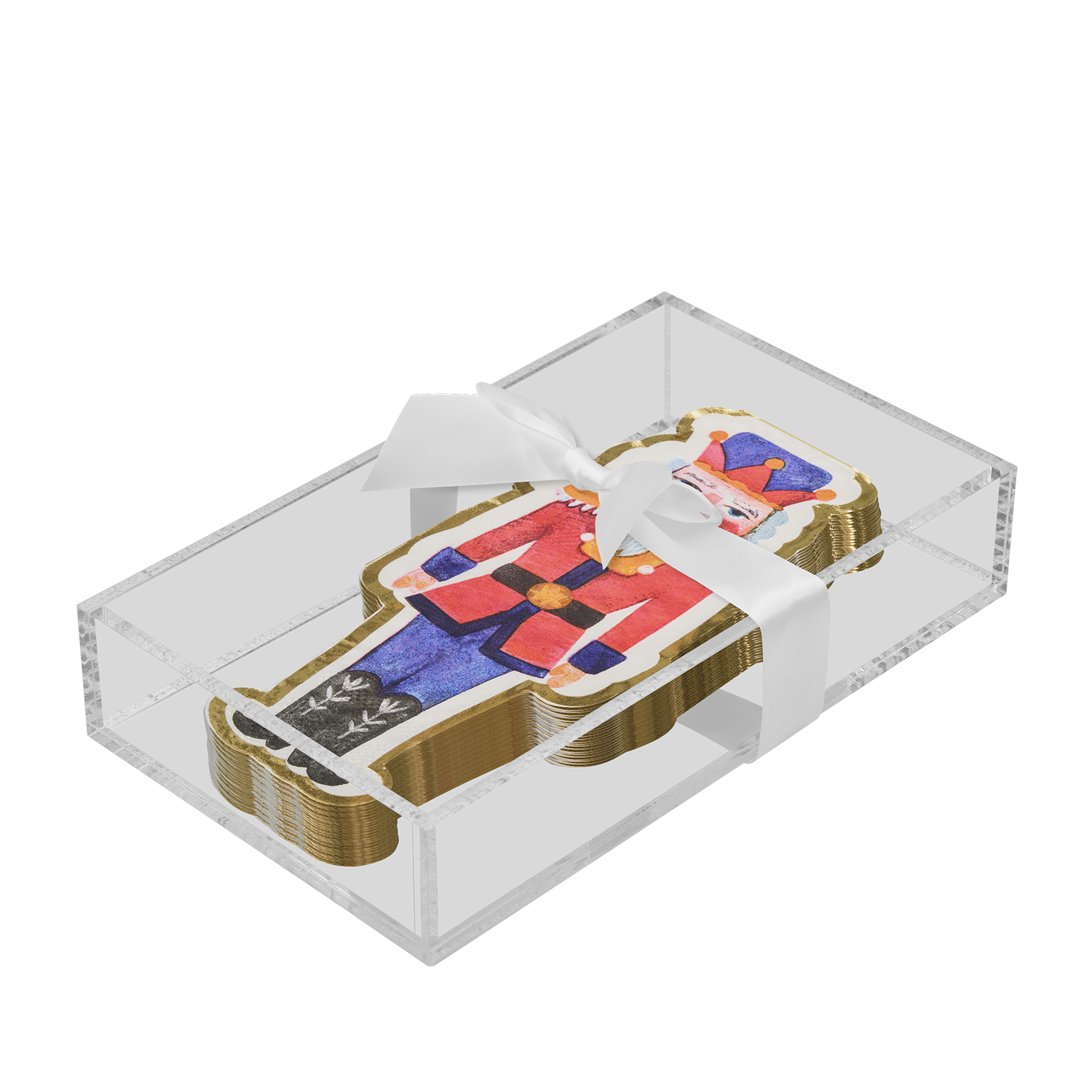 Sophistiplate – wholesale Servetthållare – Bricka för akrylservetter, klar med gästhandduk - Lekfull nötknäppare0