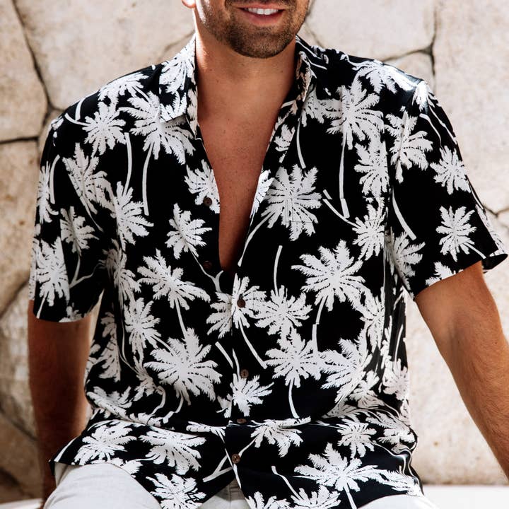 Black The Moon Shine - Short Sleeve Shirt for wholesale on Faire4