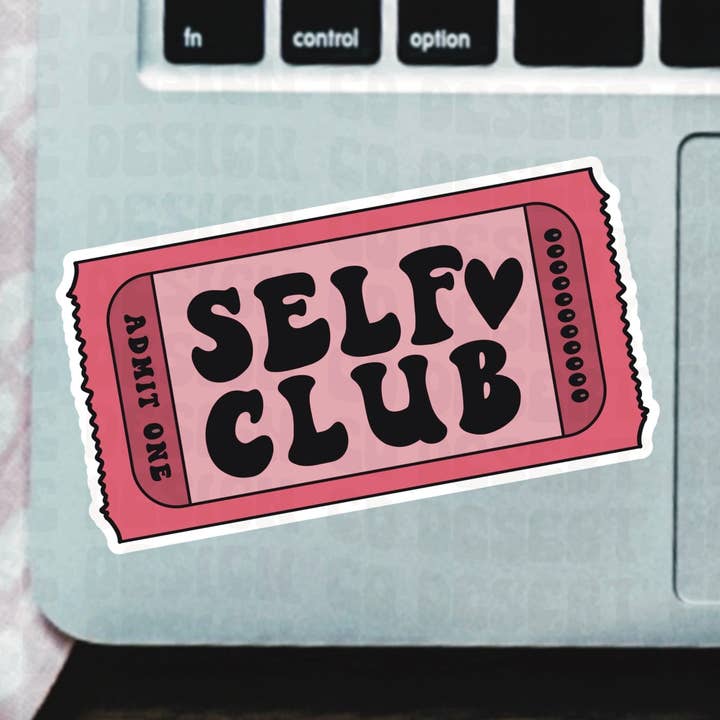 Autocollant en vinyle Self Love Club pour la vente par Desert Rose Design Co