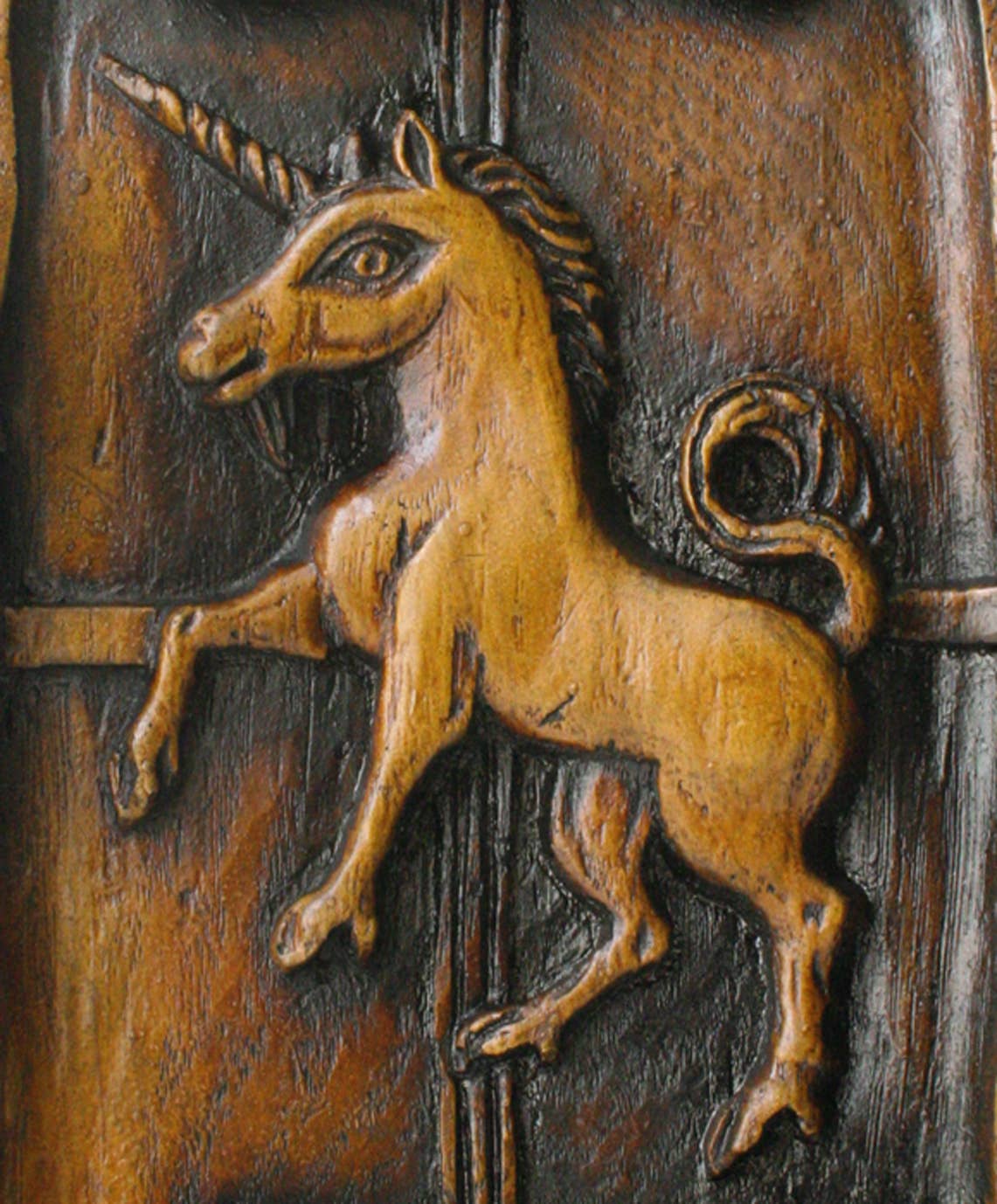 Oakapple Designs Ltd - Wholesale Decorative Figurine - Mythical Unicorn - Reproduction Medieval Cathedral Carving1