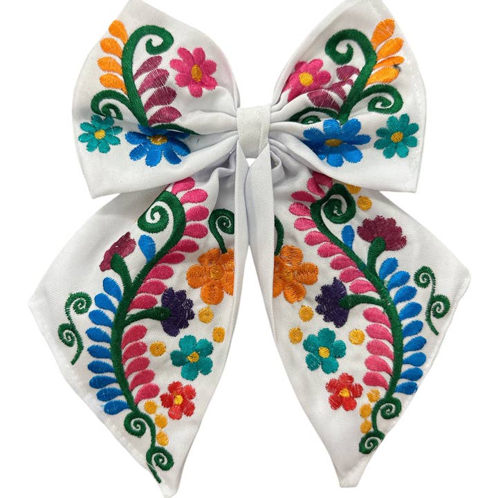 Cielito Lindo - Wholesale Hair Bow - Women's - Floral Embroidered Hair Bows