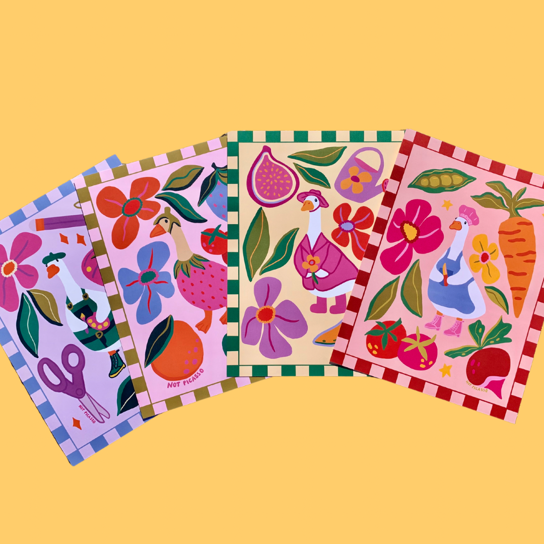 Not Picasso – wholesale Art print – Gertie Goose Print3