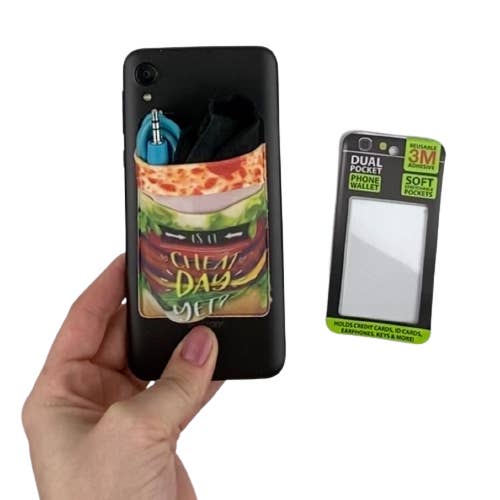 Novelty Brands - Wholesale Phone Wallet - Unisex - Phone Wallet Dual Pocket Spandex Assortment- 12/Display