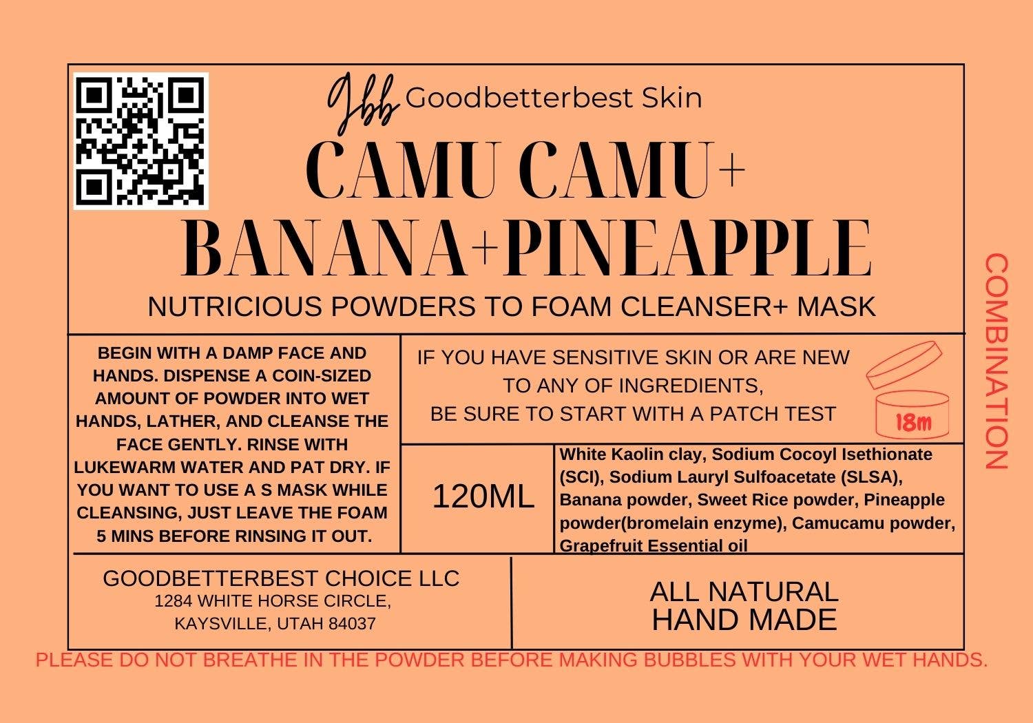 gbb Goodbetterbest Skin - Wholesale Facial Cleanser - This is the Ancient wisdom! Natural powders to gentle and mild foam cleanser 4oz for different skin types9