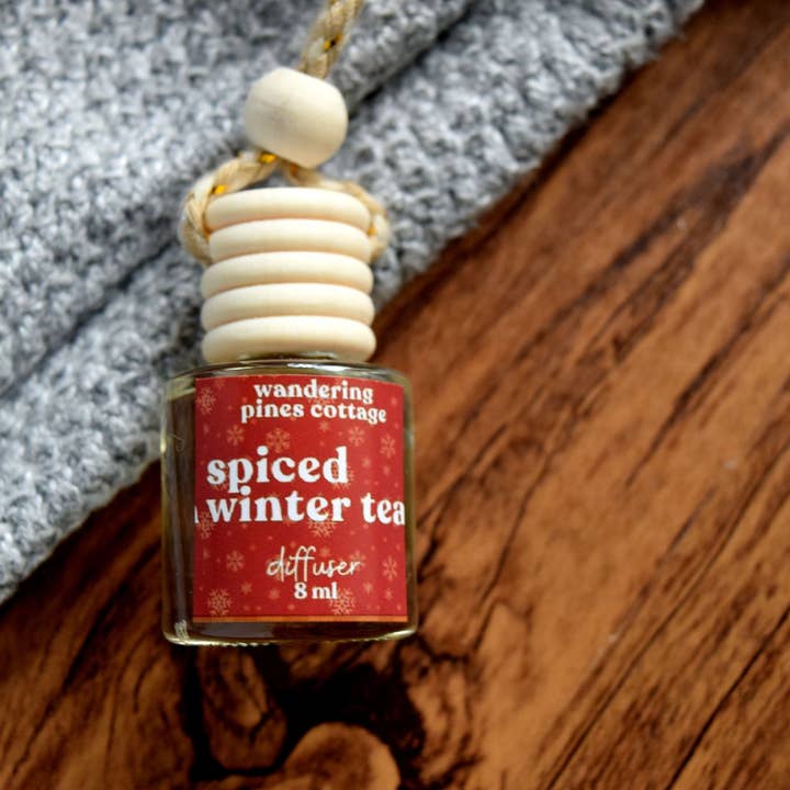 Hanging Car Diffuser 8 ml Spiced Winter Tea for wholesale by Wandering Pines Cottage
