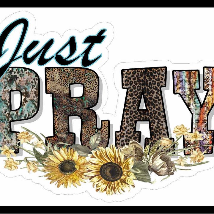 Just Pray Decal for wholesale by JAC Wholesale