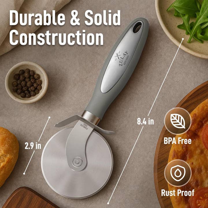 Zulay Kitchen - Wholesale Pizza Wheel - Stainless Steel Pizza Cutter Wheel