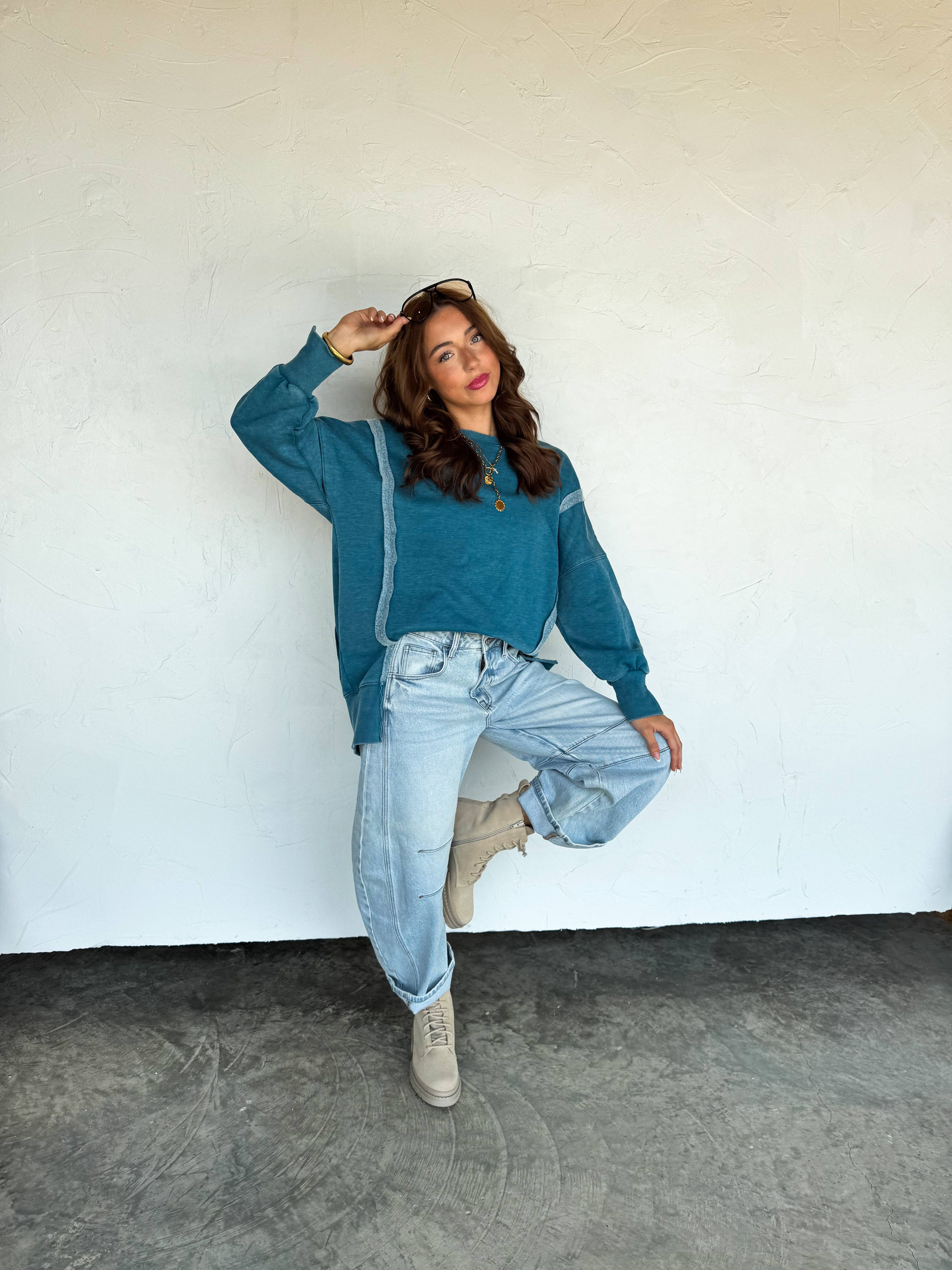 BLAKELEY - Wholesale Sweatshirt - Women's - FALL COLORS CLASSIC CREW PULLOVER6