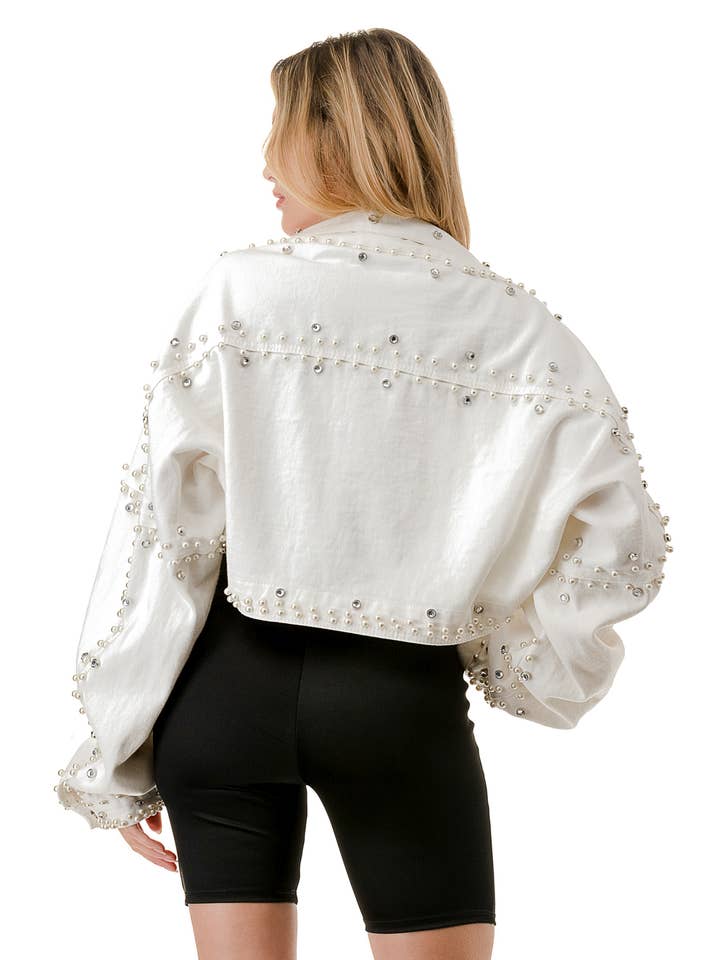 SALT - Wholesale Denim Jacket - Women's - (NJ7982) Bolero Denim Jacket (2 colors)
