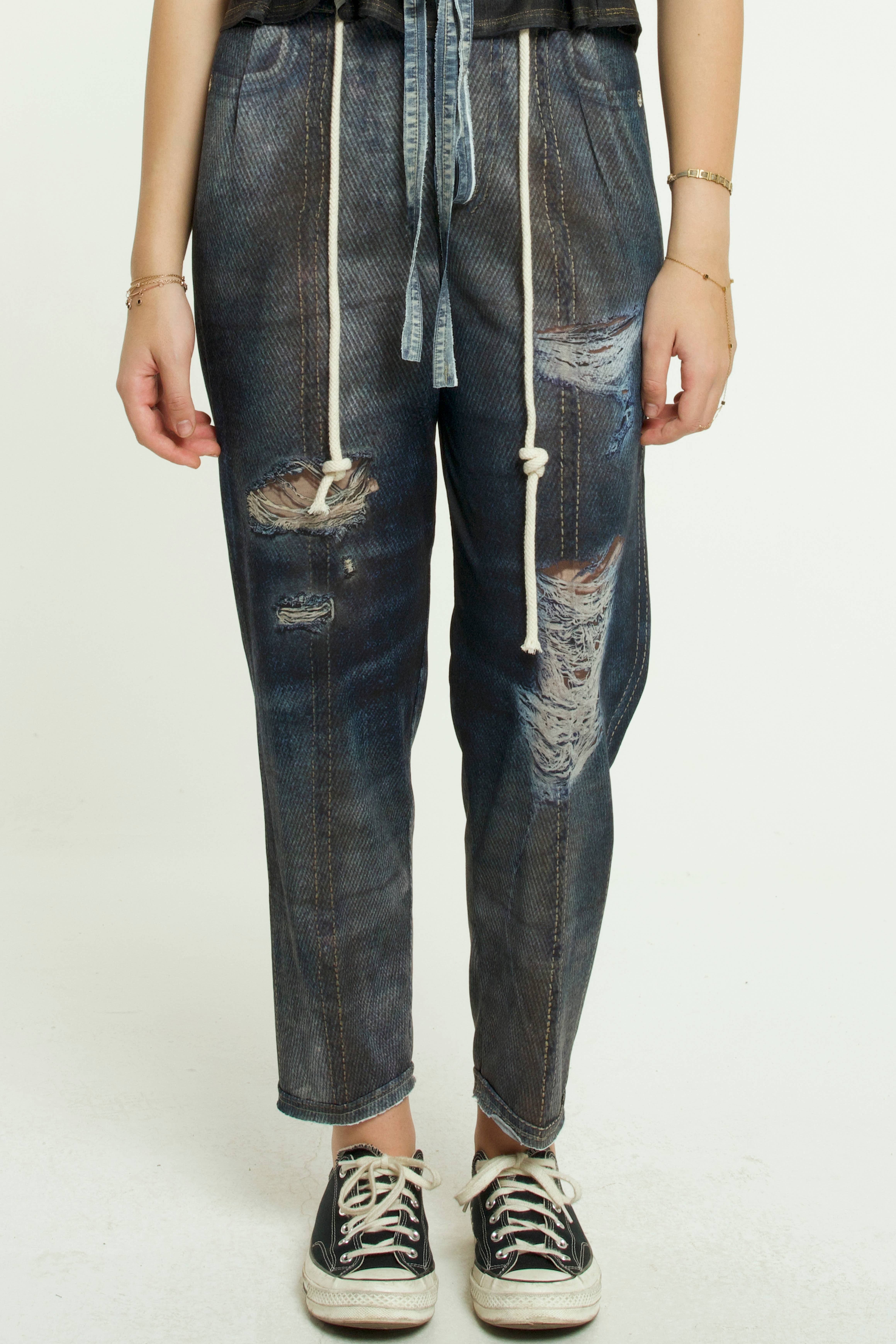 IPNG Design – wholesale Pants – Women's – Pants Mom's Dark Blue - Jeanious