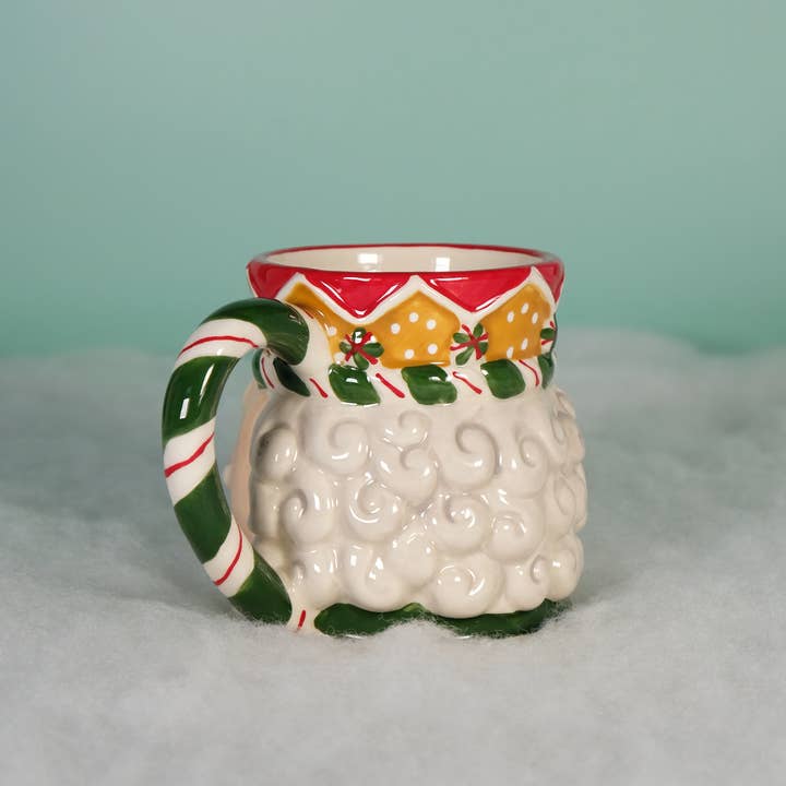 Blue Sky Clayworks - Wholesale Coffee Mug - GREEN NUTCRACKER FIG MUG2