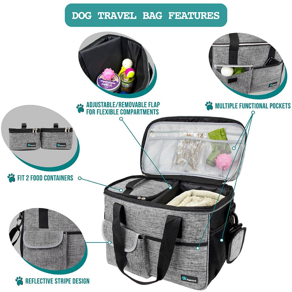 PetAmi - Vendita all'ingrosso Trasportino - Cani e gatti - Borsa Organizer Deluxe da Viaggio per Animali68