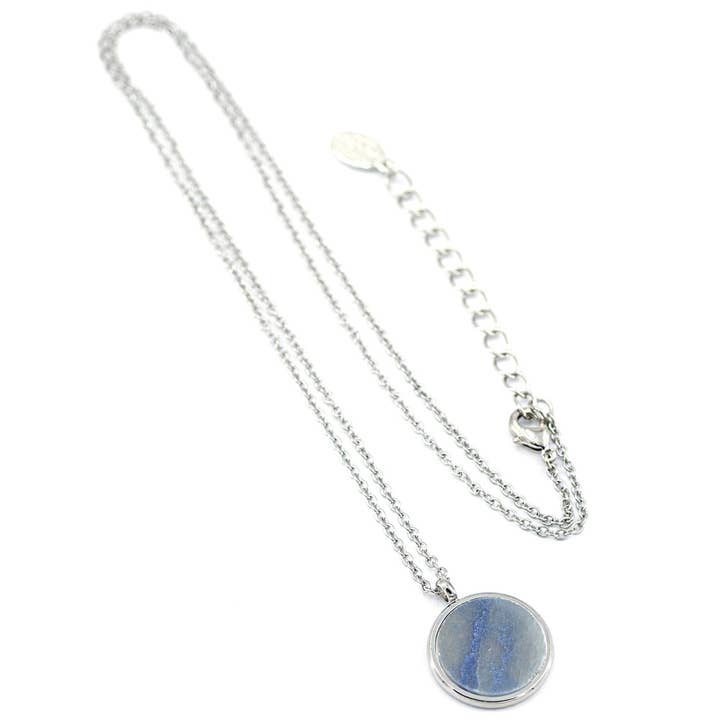 Sergio Engel jewellery - Wholesale Halskettinghanger - Strandketting 02 - in roestvrij staal met natuursteen of parelmoer15