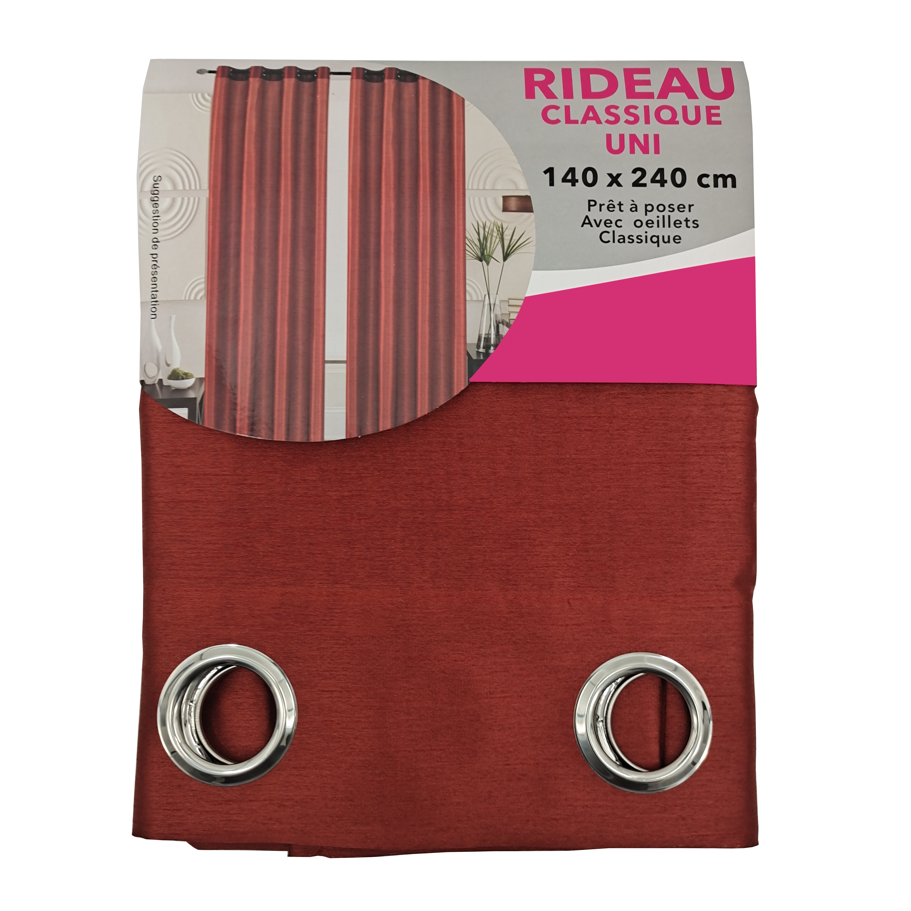 Super Bazaar - Wholesale Gordijn - Kant en Klaar Vitrage Gordijn - Met Ringen - 140x240 cm13