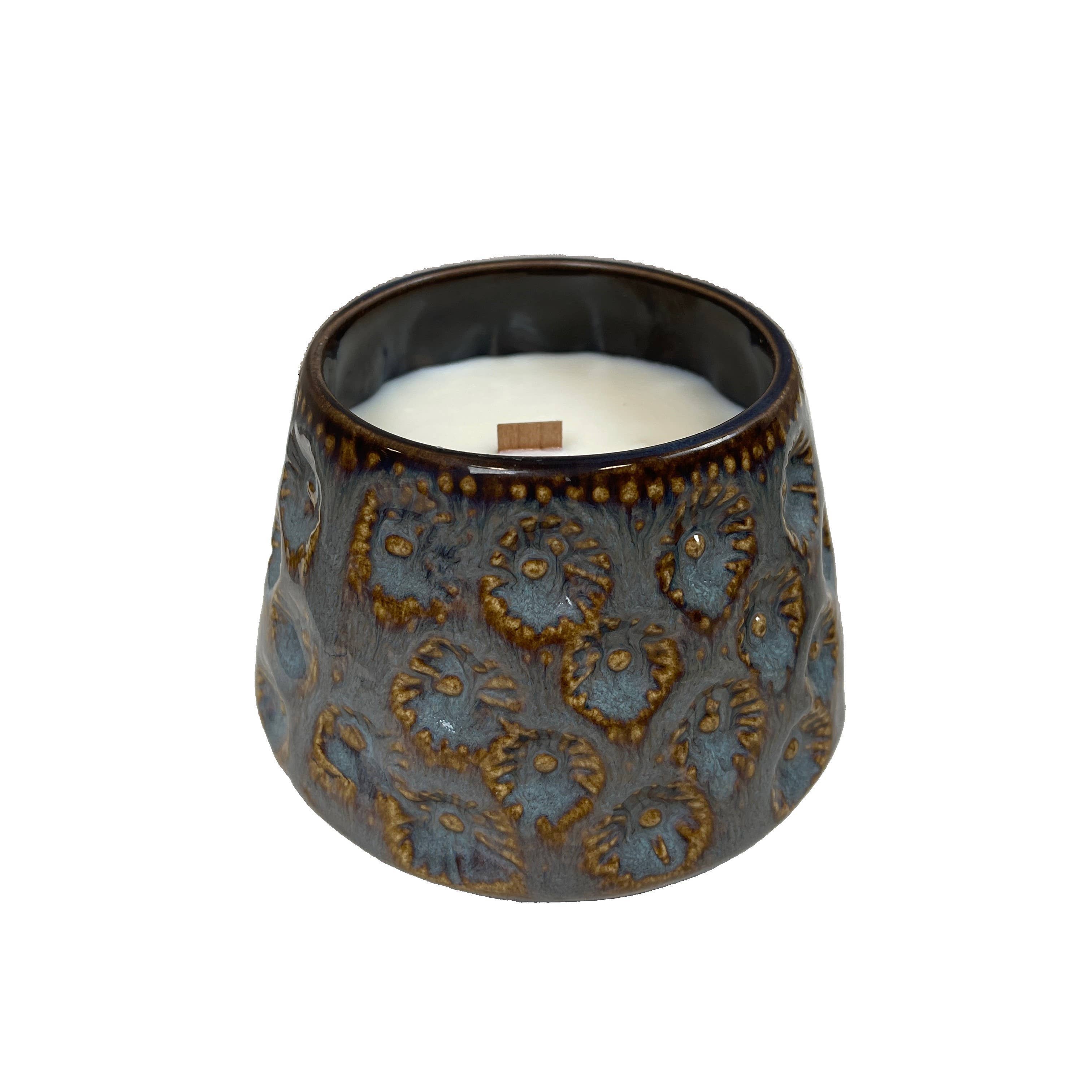 Mos Portugal - Wholesale Jar/Filled Candle - Relief Cup Flowers W/ Soy Wax - Castelo0