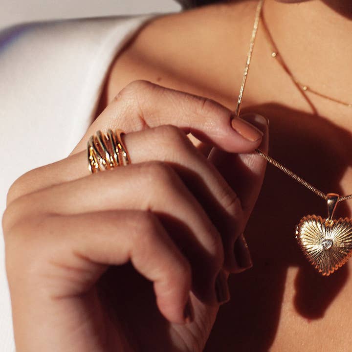 VIVA VIDA - Wholesale Band/Stacked Ring - Capri ring1