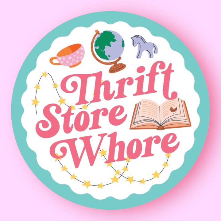 Genbrugsbutik luderklistermærke for engroshandel hos The Hissin' Kitten