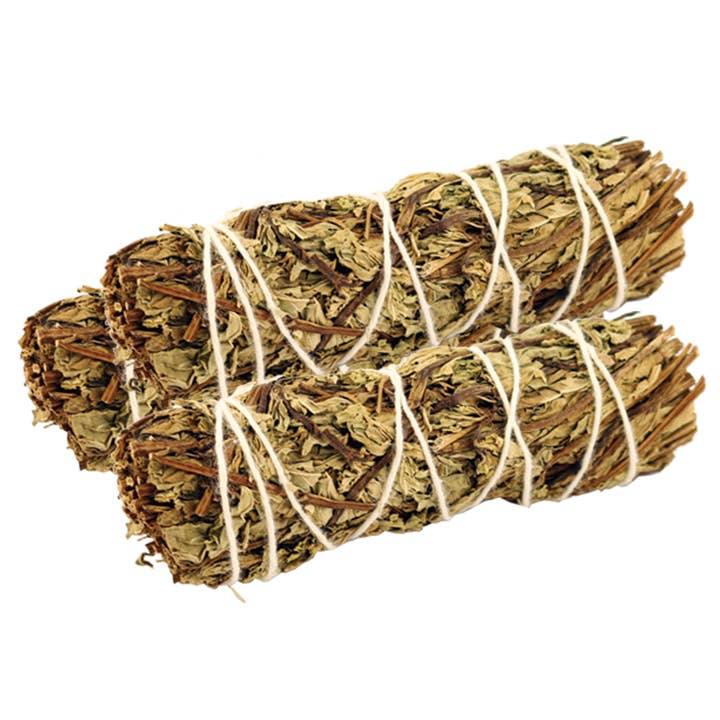 Peppermint Sage Smudge Stick (4 in.) for wholesale by Designs by Deekay Inc.