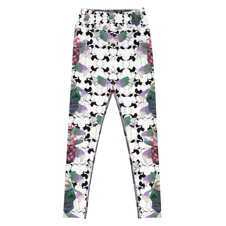 Lilla Grøn Hvid Dukker Leggings for engroshandel hos Tata Christiane