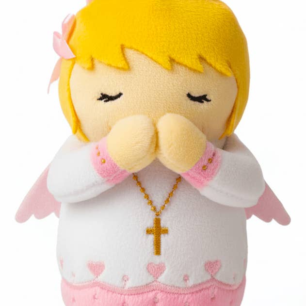 Little Drops of Water® - Wholesale Stuffed/Plush Toy - Kids & Baby - Guardian Angel Girls Catholic Mini Plush Doll 4.75" | Angel Plush
