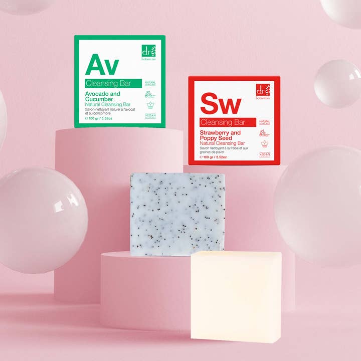 Avocado And Strawberry Cleansing Bar Kit for wholesale by skinChemists | Anti-Ageing Skincare