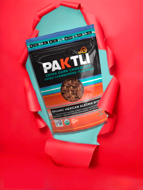 Paktli Foods - Wholesale Chocolate Covered Sweets - NEW Extra Dark Chocolate  Alegria Bites+ Cranberries/Cashews2