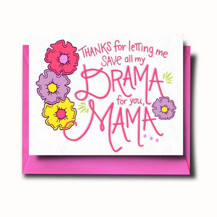 Drama Mama Moederdagkaart voor wholesale door SOMETHING OF A DANDY