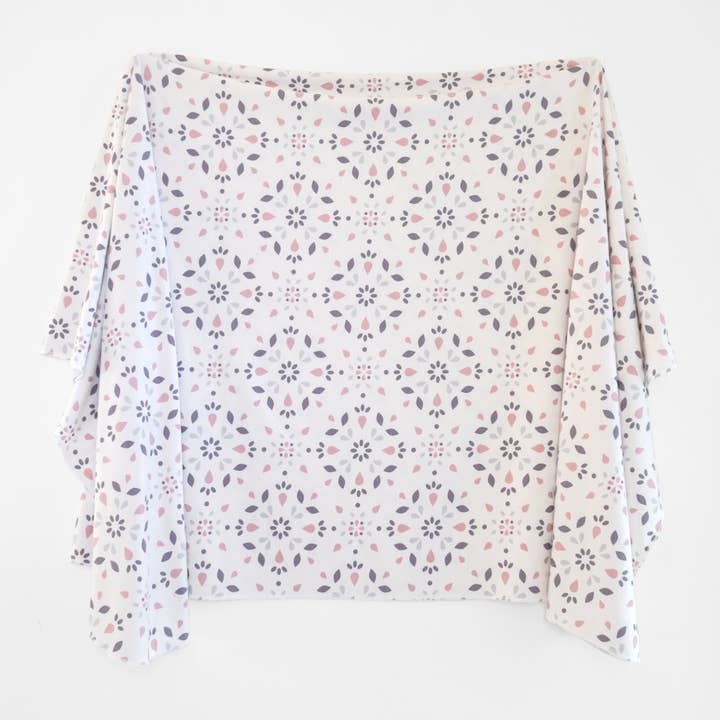 Extra Soft Stretchy Knit Swaddle Blanket: Modern Mosaic for wholesale by Village Baby
