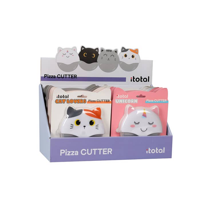 Pizza Cutters Cat - Display 12 Pcs for wholesale by I-Total, I-Drink