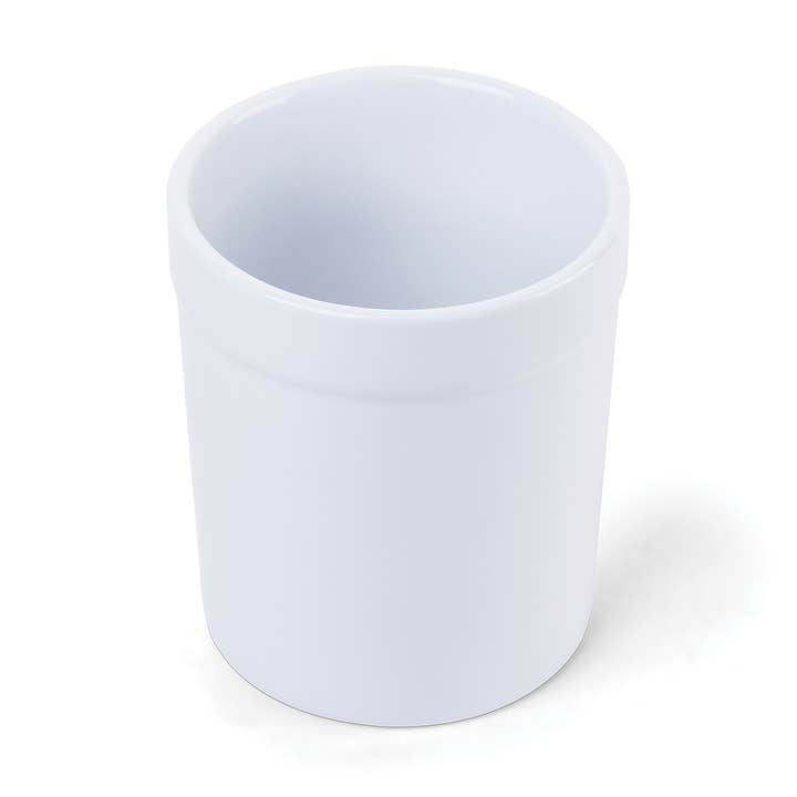Fox Run Brands - Wholesale Utensil Holder - Fox Run Utensil Holder, White Stoneware, 4.75"x 4.75"x 5.5"