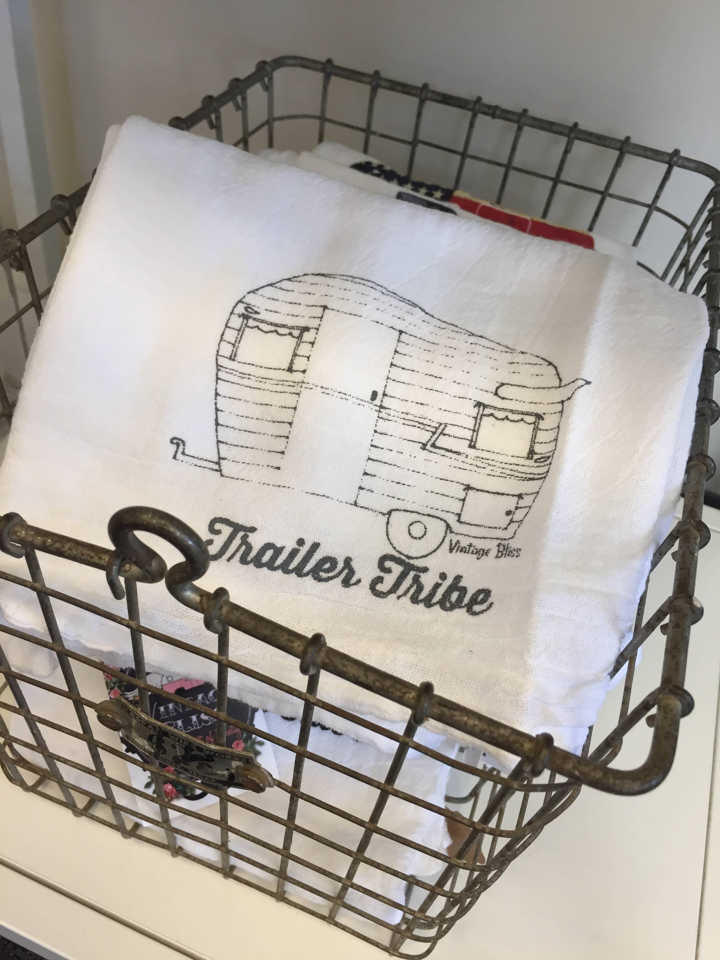 Vintage Bliss - Wholesale Tea Towel - Trailer Tribe Vintage Trailer Towel1