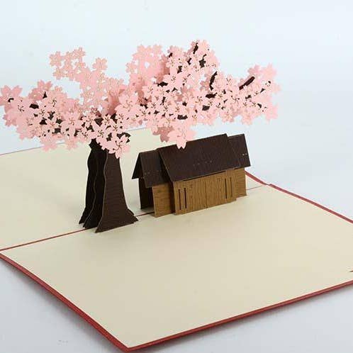 Cherry Blossom - Sakura for wholesale by Henry Pop Up Cards