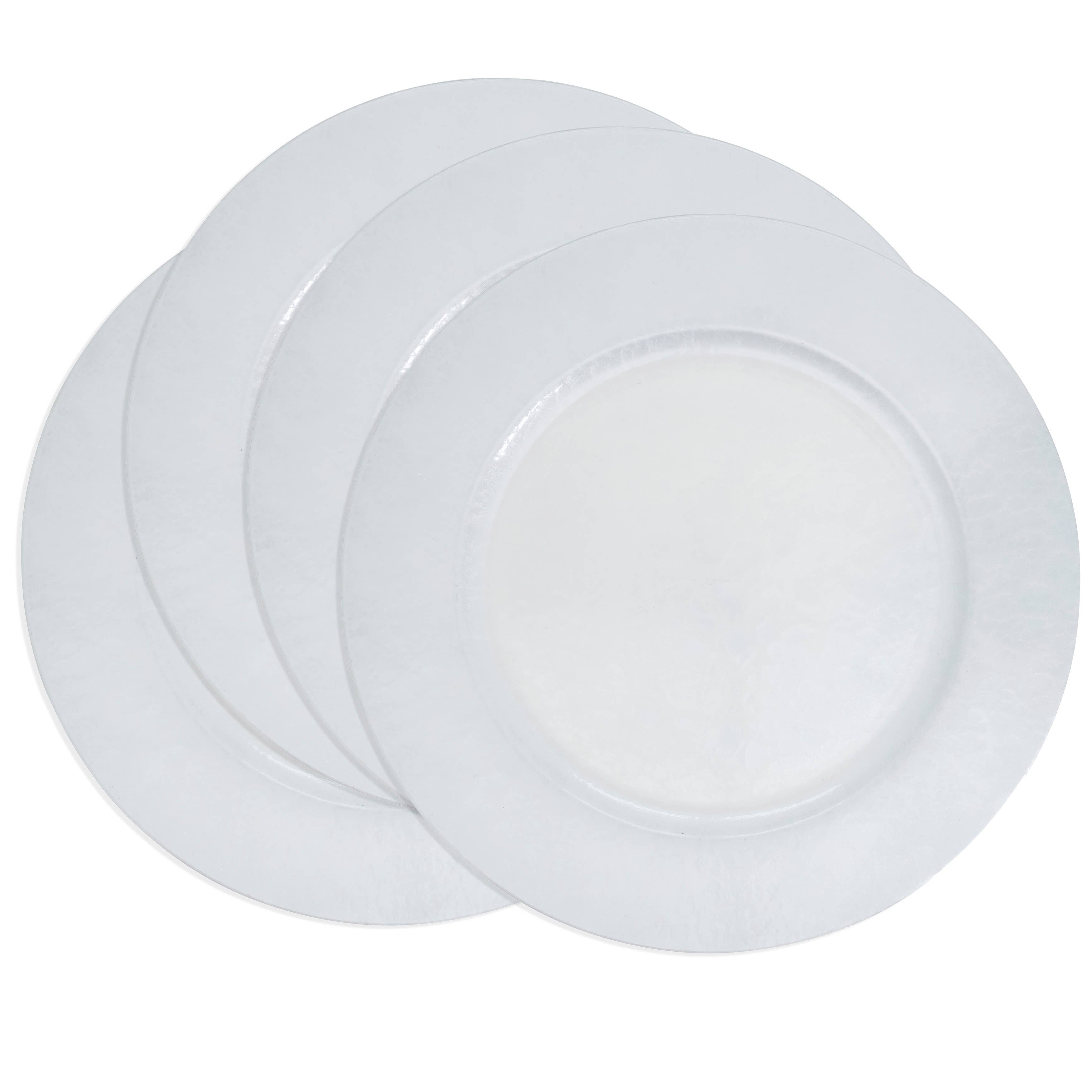 Saro Lifestyle - Wholesale Charger Plate - Soft Glow Faux Mother of Pearl Charger Plate17