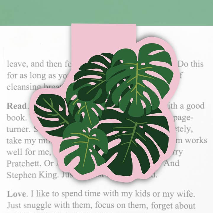 Lucy Loves Paper - Wholesale Bookmark - Magnetic Bookmark | Monstera Tropical Plant