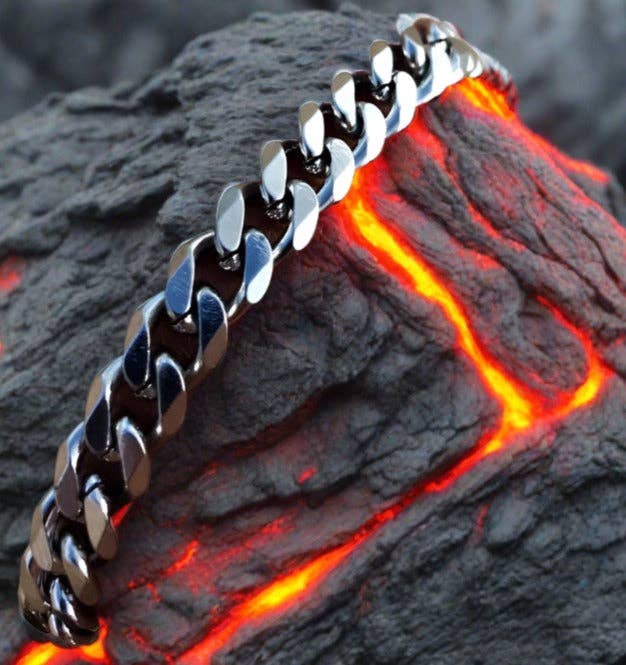 RabenBeads - Wholesale Link & Chain Bracelet - Cuban Chain Men Stainless Steel Bracelet