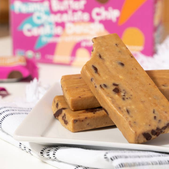 Bhu Foods - Wholesale Snack Bar - KETO Protein Bar - Peanut Butter Chocolate Chip Cookie Dough (8 bars)
