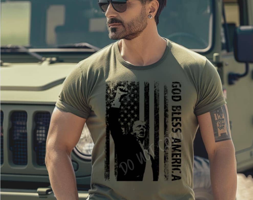 Cash & Drix Wholesale - Wholesale T-Shirt (Graphic) - Men's - God Bless America - Tee