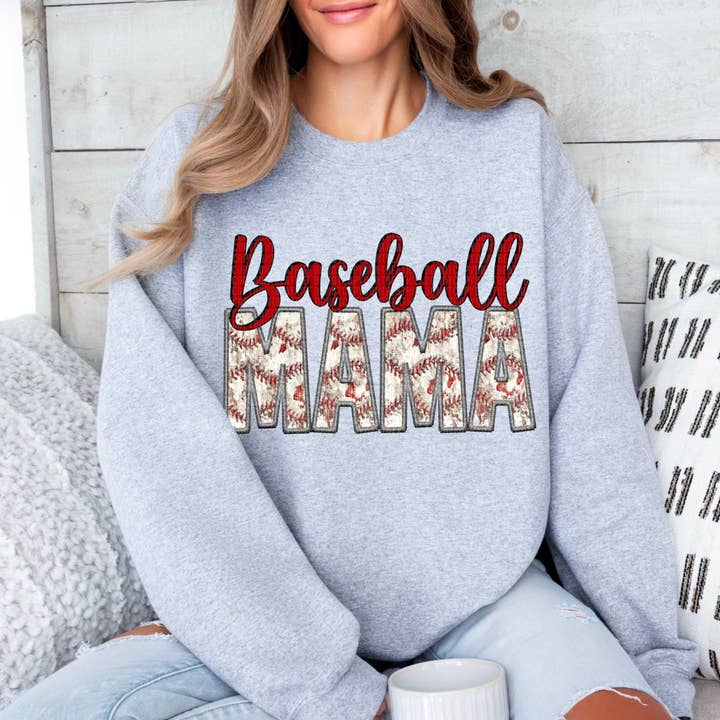Baseball Mama - Sweatshirt for wholesale by Cash & Drix Wholesale