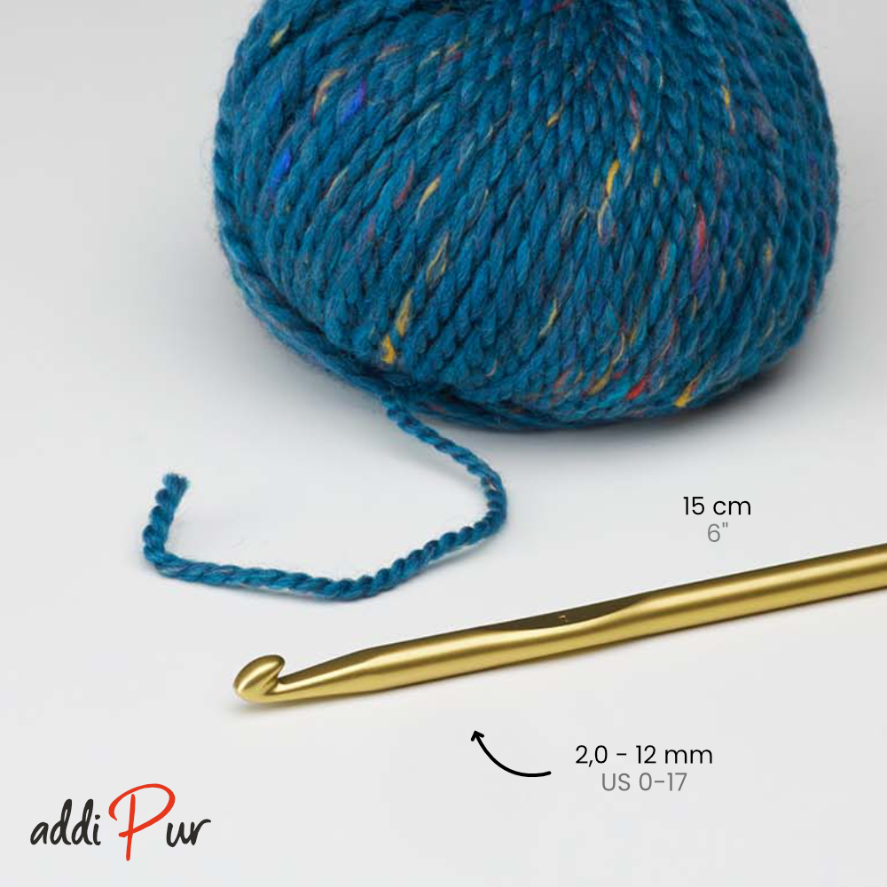 Rooster Yarns - Wholesale Knitting/Crochet Supplies - AddiPur Crochet Hook (245-7)2