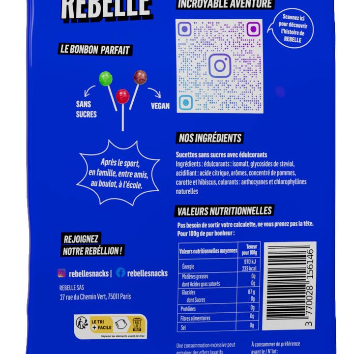 REBELLE – Großhandel Lollis – Zuckerfreie Lutscher