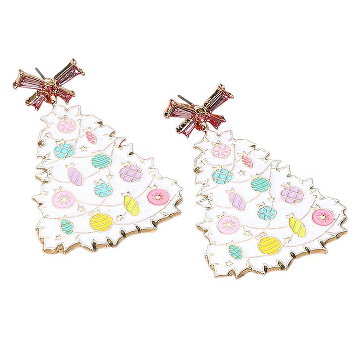 Glittered Resin Bow Topper Christmas Tree Earrings and other Purchase Wholesale glitter bows. Free Returns & Net 60 Terms on Faire trending on Faire.