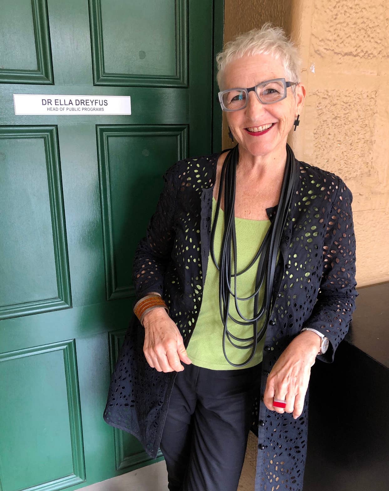 black Long Rubber Necklace STRIP SPAGHETTI for wholesale on Faire4