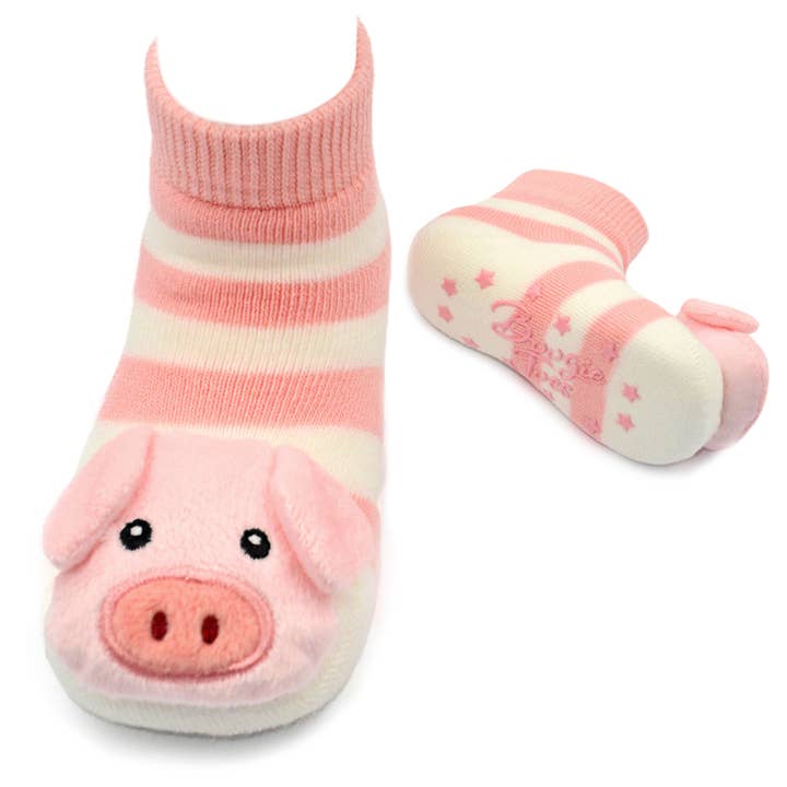 Rosie Pink Pig - Boogie Toes Rattle Socks for wholesale by Boogie Toes