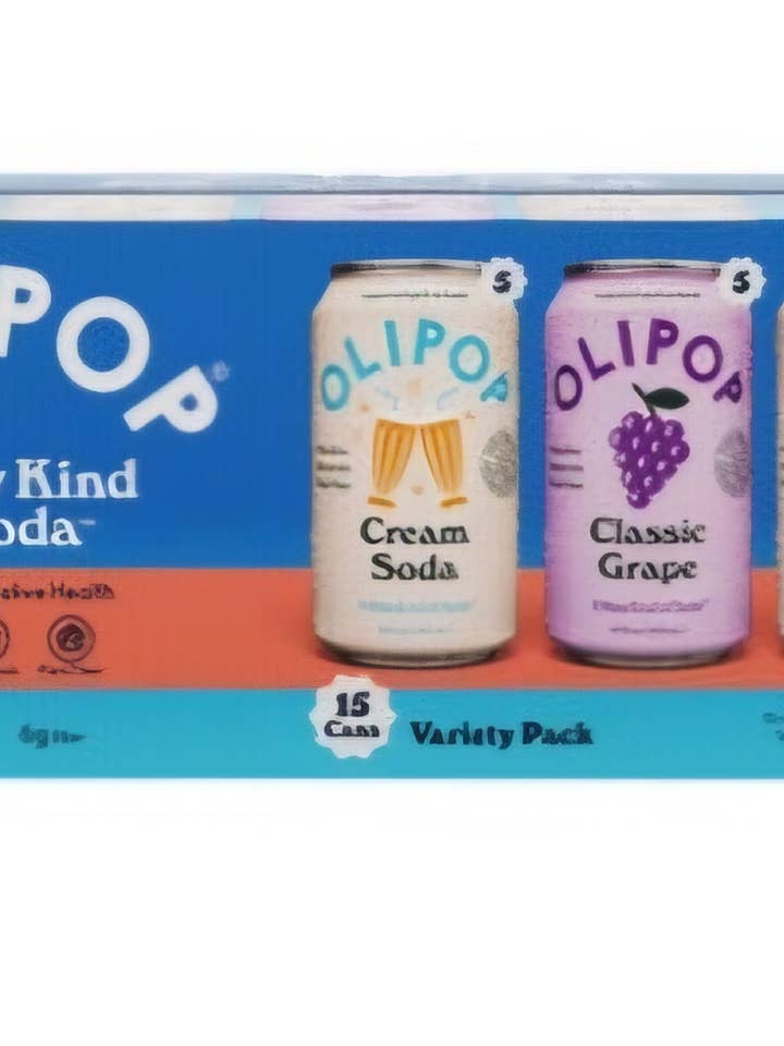 OLIPOP Prebiotic Soda Variety Pack – 12 fl oz, 15 Count for wholesale by Majesitc Health