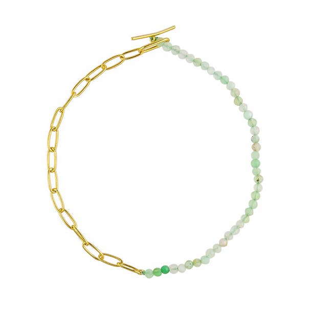 Bracelet Lillian Jade en argent sterling - Or pour la vente par Jolie & Deen