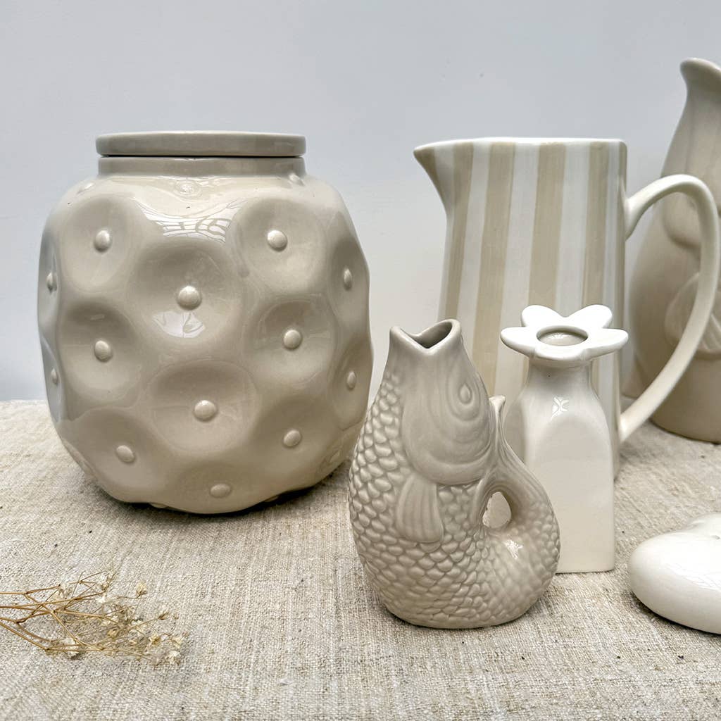 Opjet Paris - Wholesale Vase - Ceramic vase Fish pm sand L8.2 D5 H12cm3