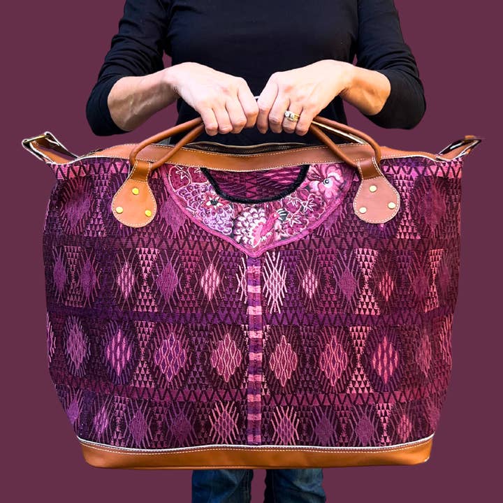 Huipil Weekender for wholesale by Intertwined: Handmade for Good