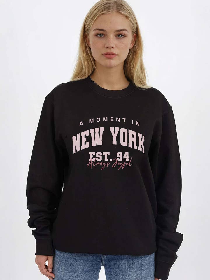 Sudadera estampada de Nueva York para venta al por mayor de Missi Clothing